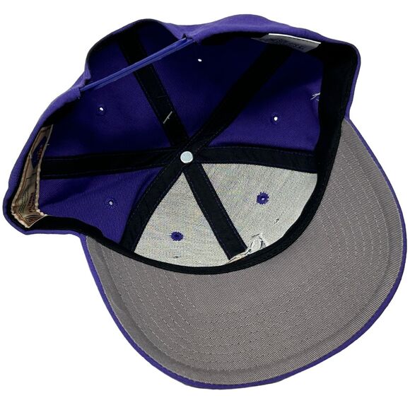 Vintage Minnesota Vikings Hat Baseball Cap Motorola 90s Purple NFL Football New - Picture 4 of 11